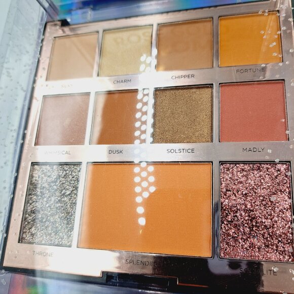 Profusion Rose Gold Glitter Chrome 13 Eyeshadow Palette Holiday Make Up Face Kit - Picture 4 of 8